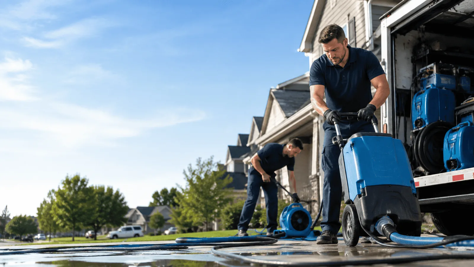 Dehumidification being performed in Croton On Hudson, NY